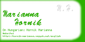 marianna hornik business card